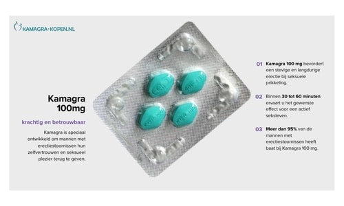 Ontdek de voordelen van Kamagra 100 mg: snelle opname, bewezen effectiviteit en een stevige erectie bij seksuele stimulatie. Verbeter uw seksleven met vertrouwen.