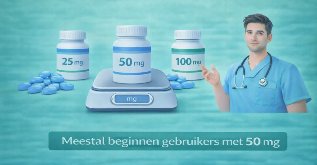 Kamagra dosering met 25 mg 50 mg en 100 mg en uitleg welke hoeveelheid geschikt is