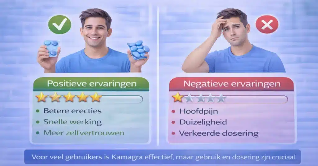 Kamagra ervaringen van gebruikers met positieve en negatieve resultaten overzicht