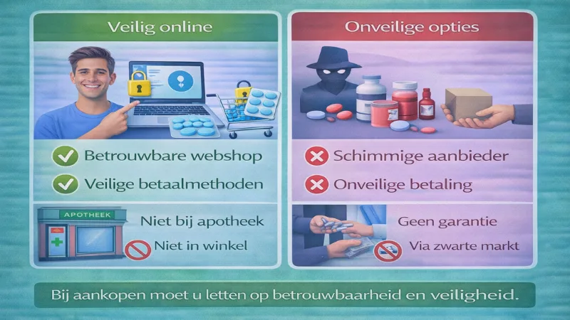 Vergelijking tussen veilige en onveilige opties om Kamagra te kopen online