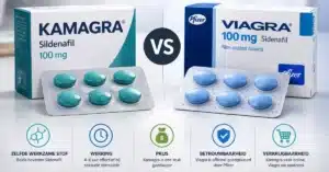 Vergelijking tussen Kamagra en Viagra met verschillen in prijs werking en verkrijgbaarheid