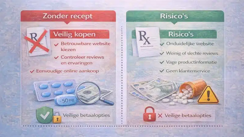 Checklist voor veilig Kamagra kopen zonder recept met tips en risico's overzicht